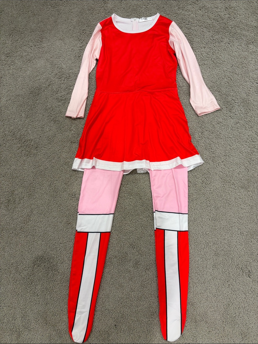 Kids Amy Rose Costume Dress with Tights